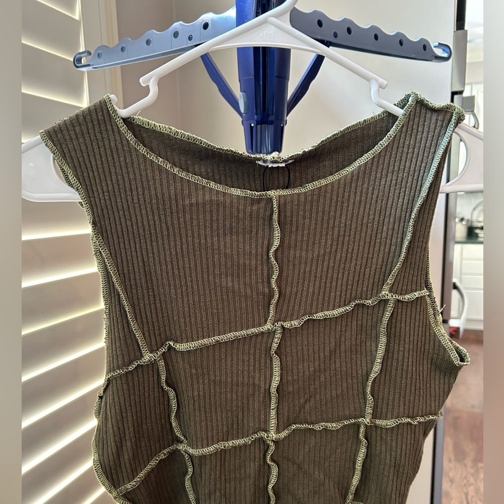 Garage halter going out top